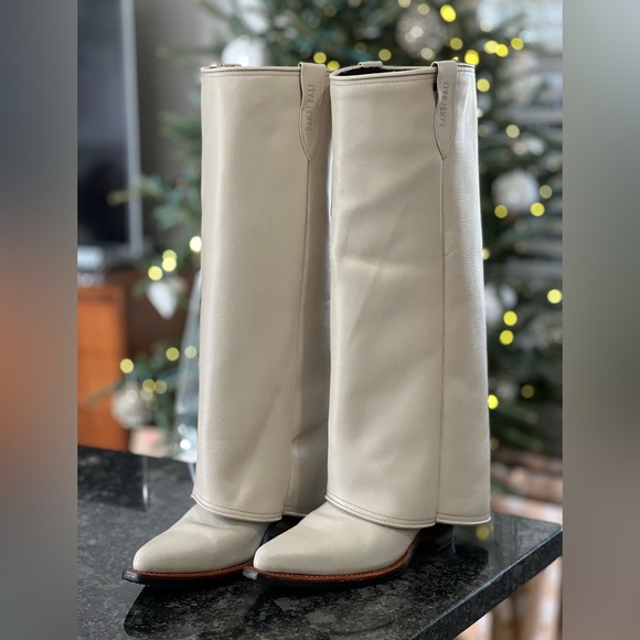 Bambi Bali Lumi Extra High Leather Boot Handmade 38 7.5/8 Retail $598 - Picture 5 of 7